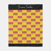 Afrikaanse kunst, tropisch zomerpatroon fleece deken (Voorkant)