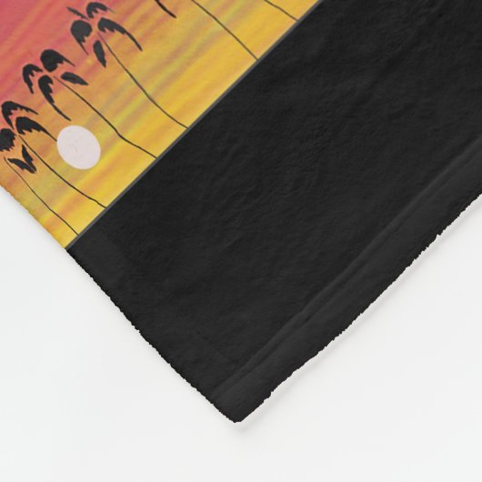 Afrikaanse kunst, tropisch zomerpatroon fleece deken (Hoek)