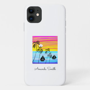 Afrikaanse Kunst, Tropische Zomer Zonsondergang Z Case-Mate iPhone Case
