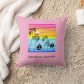 Afrikaanse kunst, tropische zomer zonsondergang ze kussen (Deken)