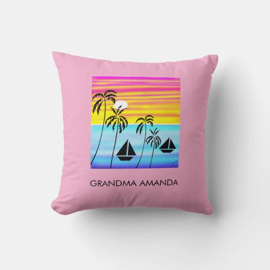 Afrikaanse kunst, tropische zomer zonsondergang ze kussen (Voorkant)