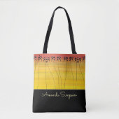 Afrikaanse kunst, tropische zon tote bag (Voorkant)