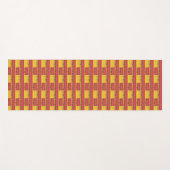 Afrikaanse kunst, tropische zonsondergang yogamat (Voorkant (horizontaal))