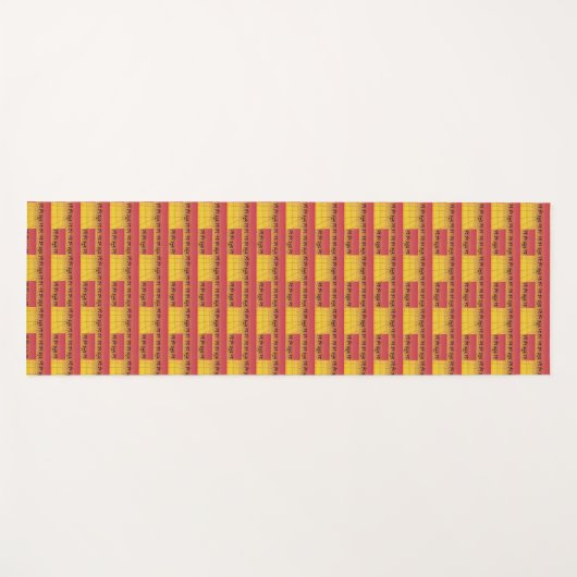 Afrikaanse kunst, tropische zonsondergang yogamat (Voorkant (horizontaal))