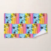 Afrikaanse kunst, tropische zonsondergang Zomerzei Bad Handdoek (Handdoek)