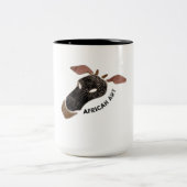 Afrikaanse kunst tweekleurige koffiemok (Center)