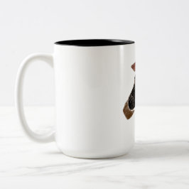 Afrikaanse kunst tweekleurige koffiemok