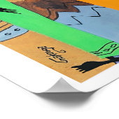 Afrikaanse kunst, verkopers van kokosolie poster (Hoek)