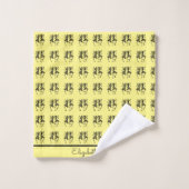 Afrikaanse kunst, viering Silhouette dansers Bad Handdoek (Wasdoekje)