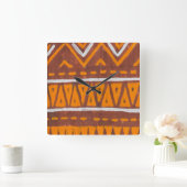 Afrikaanse kunst vierkante klok (Huis)