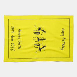 Afrikaanse kunst, vrolijke dans theedoek