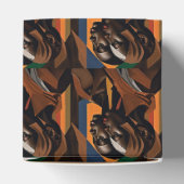 Afrikaanse kunst. Vrouwen die naar de voorkant kij Bedankdoosjes (Bovenkant)