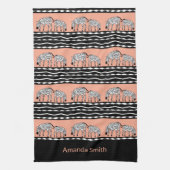 Afrikaanse kunst, Zebras Patroon Geel Theedoek (Verticaal)