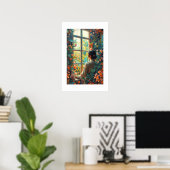 Afrikaanse kunstprint poster (Thuiskantoor)