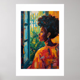 Afrikaanse kunstprint poster