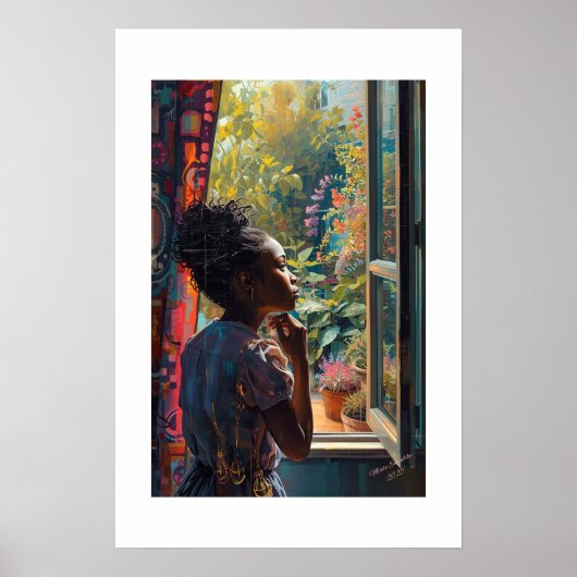 Afrikaanse kunstprint poster (Voorkant)