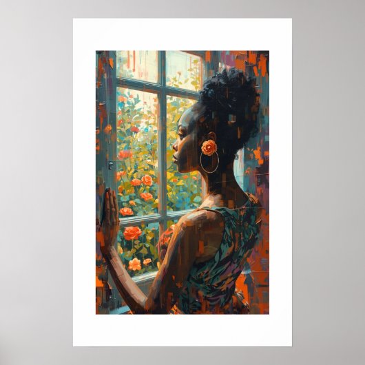 Afrikaanse kunstprint poster (Voorkant)