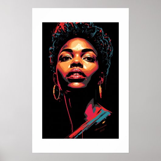 Afrikaanse kunstprint poster (Voorkant)