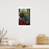 Afrikaanse kunstprint poster (Keuken)