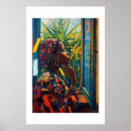 Afrikaanse kunstprint poster