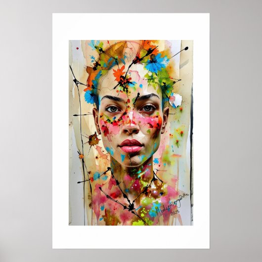 Afrikaanse kunstprint poster (Voorkant)
