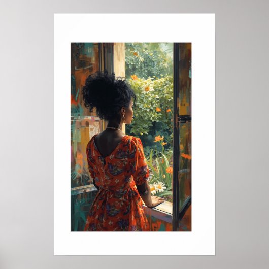Afrikaanse kunstprint poster (Voorkant)
