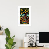 Afrikaanse kunstprint poster (Thuiskantoor)