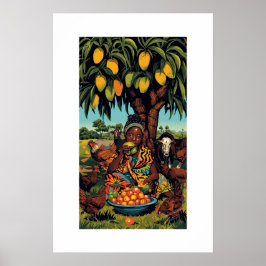 Afrikaanse kunstprint poster