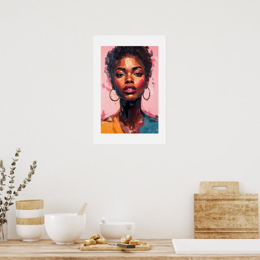 Afrikaanse kunstprint poster (Keuken)