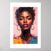 Afrikaanse kunstprint poster (Voorkant)