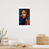 Afrikaanse kunstprint poster (Keuken)