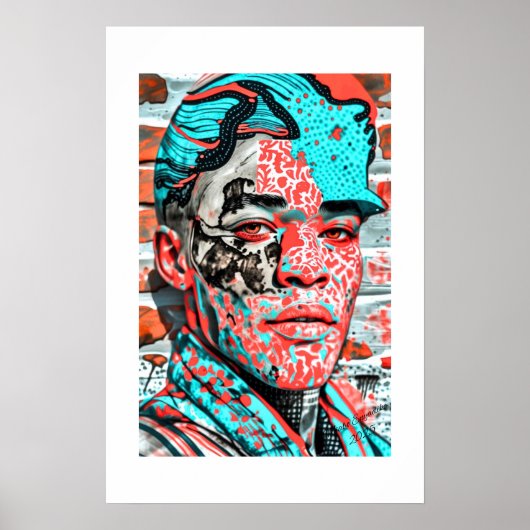 Afrikaanse kunstprint poster (Voorkant)