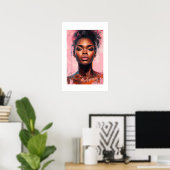 Afrikaanse kunstprint poster (Thuiskantoor)
