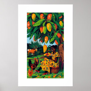 Afrikaanse kunstprint poster