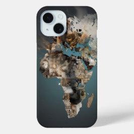 Afrikaanse kunstschelp iPhone 15 case