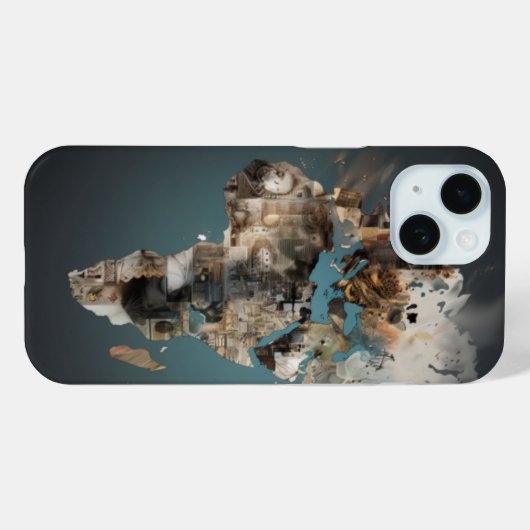 Afrikaanse kunstschelp Case-Mate iPhone case (Achterkant (horizontaal))