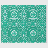 Afrikaanse kunsttekening. Tribale afdruk. Ikat Che Cadeaupapier (Vlak)