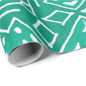 Afrikaanse kunsttekening. Tribale afdruk. Ikat Che Cadeaupapier (Rol Hoek)