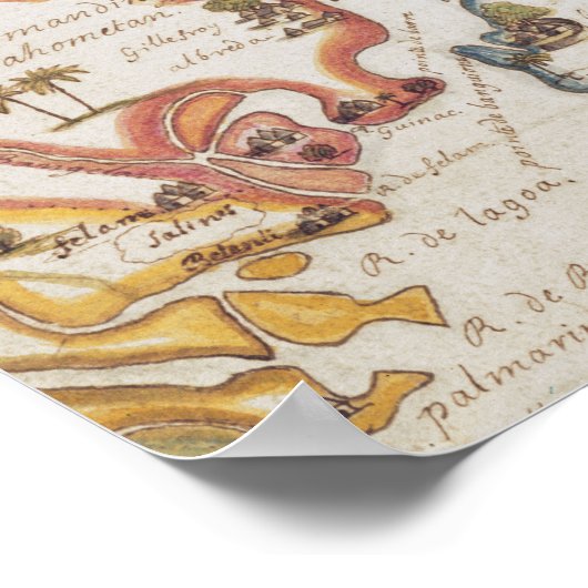 Afrikaanse kust en Gambia | 1622 Poster (Hoek)