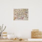 Afrikaanse kust en Gambia | 1622 Poster (Keuken)