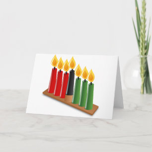 Afrikaanse Kwanzaa Feestdagen Kaart