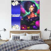 Afrikaanse Lady Portret Muur Kunstwerk Canvas Afdruk (Insitu (Slaapkamer))