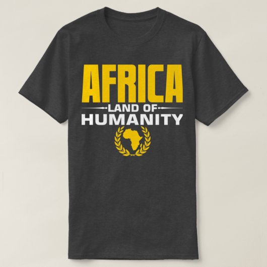 Afrikaanse land van de mensheid - Afrika - kaart T-shirt (Design voorkant)