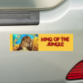 Afrikaanse-Leeuw-Digitale Kunst Bumpersticker (Op auto)