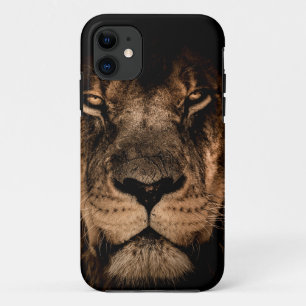 afrikaanse leeuw houdt de ogen dicht iPhone 11 hoesje