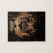 afrikaanse leeuw houdt de ogen dicht legpuzzel (Horizontaal)