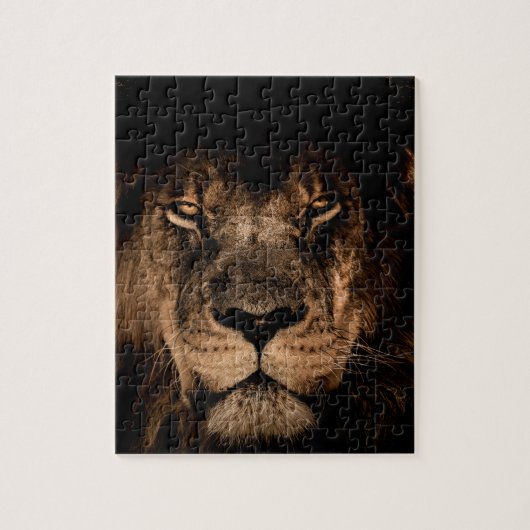 afrikaanse leeuw houdt de ogen dicht legpuzzel (Verticaal)