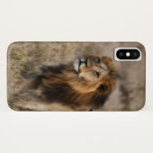 Afrikaanse leeuw in Grass Case-Mate iPhone Case (Achterkant (horizontaal))