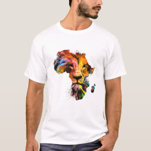 Afrikaanse leeuw Lion Face Dierentuin Af T-shirt