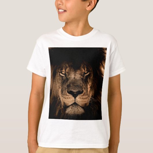 Afrikaanse leeuw manen dichte ogen t-shirt (Voorkant)